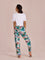 Women Green Printed Woven Viscose Lounge Pants