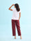 Red Cotton Woven Printed Lounge Pants
