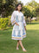 Harini Block Printed Waffle Cotton Bath Robe