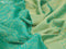 Art chiffon saree teal green with allover zari woven brocade weaves and zari woven border