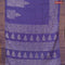 Bhagalpuri saree blue with butta prints and zari woven border