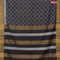 Bhagalpuri saree black with allover butta prints and zari woven border