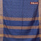 Bhagalpuri saree blue with allover butta prints and zari woven border