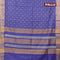 Bhagalpuri saree blue with allover butta prints and zari woven border