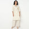 Printed V Neck Long Kurta