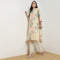 V-Neck Notch Collar Printed Kurta