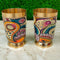 Brass Glasses, Printed Design Premium Drinkware On Special Occassions (Pack of 2 Pcs)