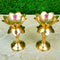 Brass Kamal stand diya, Brass Diya, Brass Oil lamp, Gift Item (Pack of 2 Pcs)