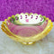 Gold Coated Fruit Bowl, Handcrafted Decorative Bowl, Gift items (Dia 6 Inches)