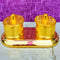 Brass Kumkum Box, Round Shaped Double Sindoor Box