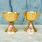 Brass Rose Diya, Rose model Traditional Puja Diya (Pack of 6 Pcs)