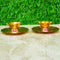 Brass Manikyal Diya With Plate, Handmade Puja Diya