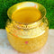 Brass Water Pot Gold Plated Round Shaped