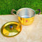 Brass Khalai Dish With Handle and Lid, Brass Stew Pan with Handle, Brass Utensils, Brass Patila