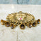 Brass Sun Design Wall Hanging Bells with Antic Design, Brass Surya Dev