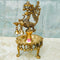 Brass Peacock Oil Diya With Legs, Decorative Mandir Diya, Antic Puja Diya, Traditional Oil Lamp