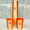 Pure Copper Water Bottle with 2 Classes, Copper Drinkware, Gift Items