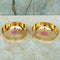 Brass Halwa Plate, Decorative Puja Plate, Sweet Plate (Set of 12)