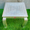 Silver Coated Wooden Chowki Stool, Puja Chowki For Rent