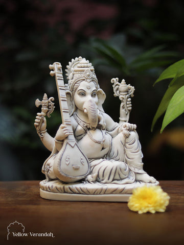 Marble Dust Sculpture - Ganesha