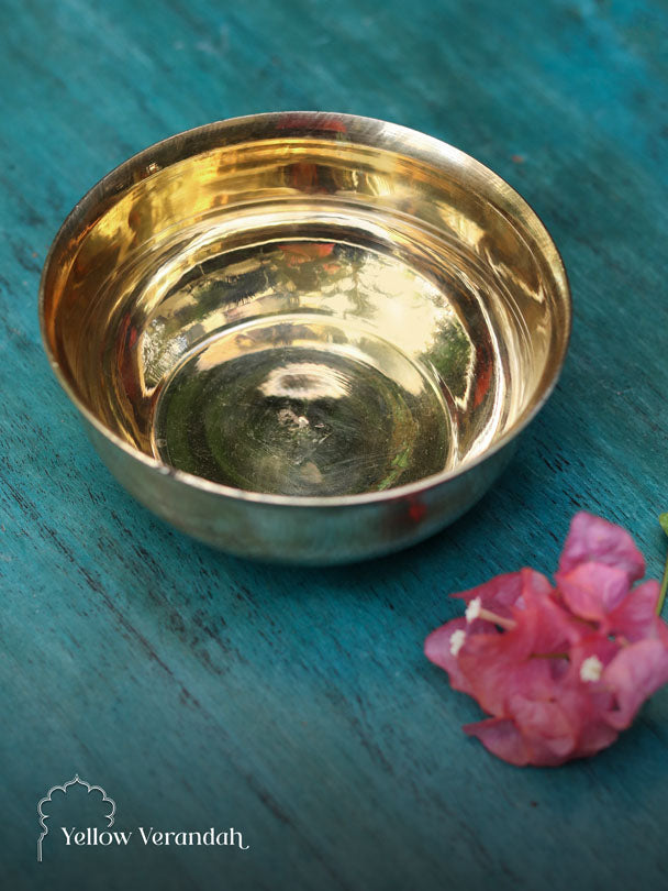 Pure Brass Serving Bowl - 6