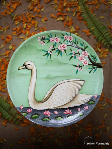 Pichwai Handpainted Wall Plate - 10"