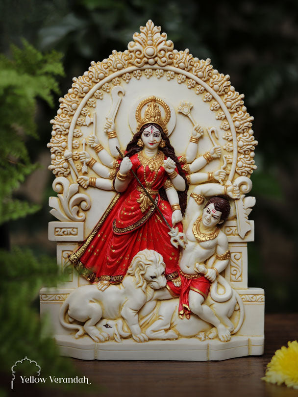 Marble Dust Sculpture - Durga Maa