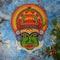 Wooden Handpainted Kathakali Mask - 15"