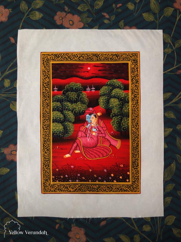 Original Pichwai Painting - Radha Krishna