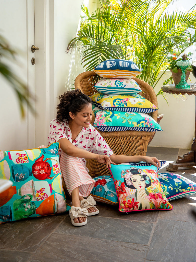 Set of 9 - Stories from the Far East Cushion Covers