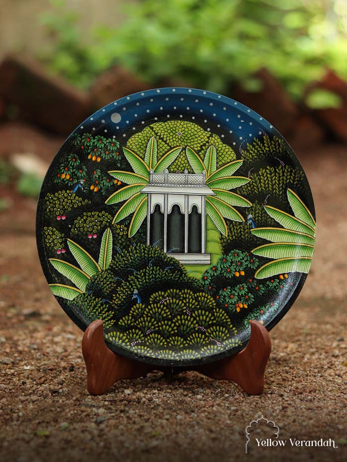 Pichwai Handpainted Wall Plate - 10