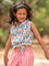 Confetti Sleeveless Tie-up Top