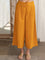 Sunset Yellow Cotton Slub Palazzo Pants