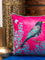 Sunheri Chidiya Cotton Cushion Cover - 16 Inch