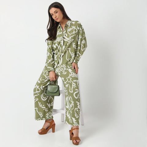 Shirt Collar Full Sleeve Printed Shirt