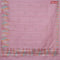 Crush embroidery saree pastel pink with embroidery work buttas and temple design embroidery work border