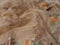 Tissue saree sandal with floral digital prints and embroidery floral design cut work border