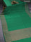 Banarasi raw silk saree green with allover zari stripe pattern and woven border