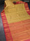 Pure kanjivaram tissue silk saree gold and pink with allover zari checked pattern & buttas and rich zari woven border