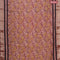 Chanderi silk cotton saree pastel peach shade and mauve pink with natural vegetable prints and zari woven gotapatti lace border