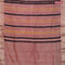 Chanderi silk cotton saree pastel peach shade and mauve pink with natural vegetable prints and zari woven gotapatti lace border