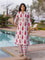 Pink Cypress Hand Block Print Cotton Kurta