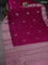 Banarasi poona silk saree dark pink and light pink with zari woven floral buttas and zari woven border