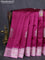 Banarasi poona silk saree dark pink and light pink with thread & zari woven buttas and zari woven border