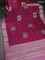 Banarasi poona silk saree dark pink and light pink with thread & zari woven buttas and zari woven border