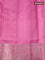 Banarasi poona silk saree dark pink and light pink with thread & zari woven buttas and zari woven border