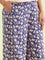 Women Navy Viscose Mid Rise Printed Palazzo