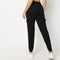 Regular Fit Solid High Rise Joggers