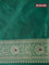 Banarasi uppada silk saree green with allover zari woven floral brocade weaves and zari woven border