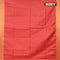 Semi tussar saree red with allover thread weaves and sequin work pallu & embroidery work blouse